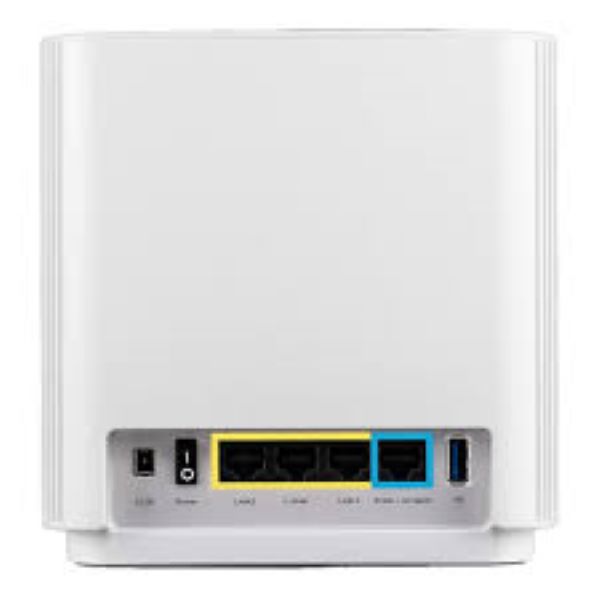 ROUTER INALAMBRICO ASUS ZENWIFI AX XT8 (W-2-PK) WHITE TRI-BAND